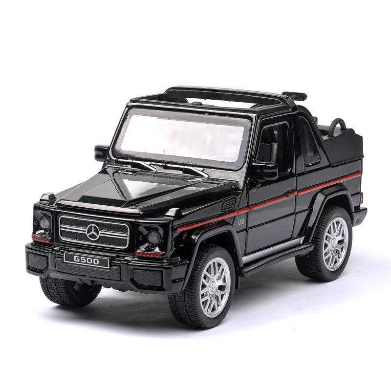 1/32 масштаб Benz G500, литая под давлением модель автомобиля, игрушечный автомобиль с откатным механизмом, звуком и светом для детей, коллекция подарков для мальчиков и девочек