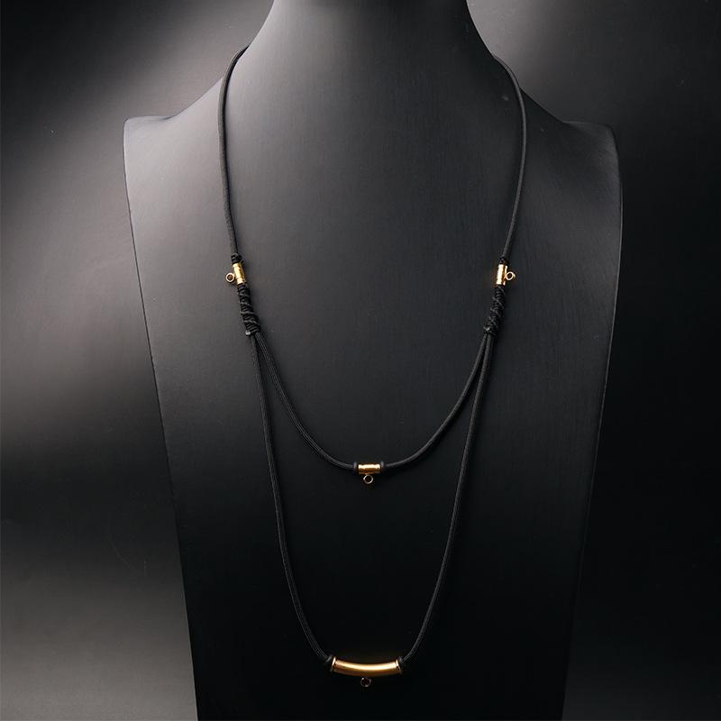 Ожерелье с тайским амулетом Будды - Гипоаллергенная нержавеющая сталь с позолоченной застежкой-трубкой