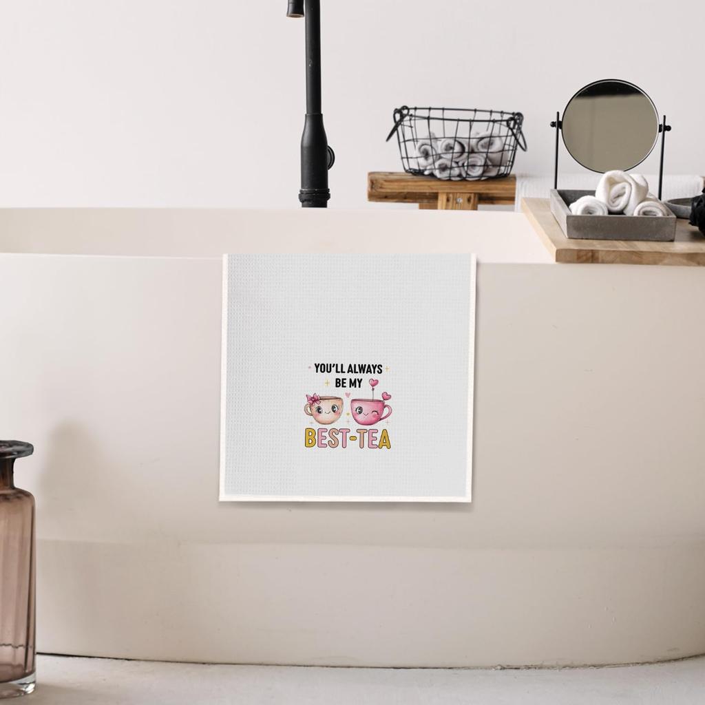 Bestie Gifts Kitchen Towels, Best Friend BFF Bestie Gifts for Women Dish Tea Towels for Kitchen Decor, Long Distance Friendship Gifts Hand Towels for