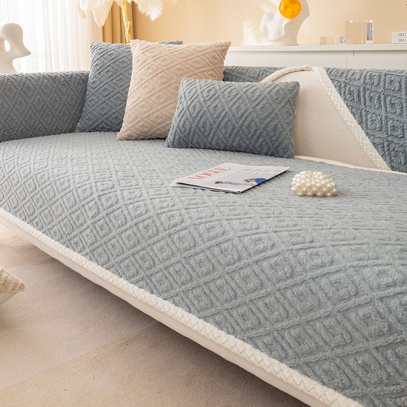 Нескользящий чехол для дивана, утепленный мягкий плюшевый чехол для дивана-полотенца, чехол для подушки для гостиной, чехлы для дивана, чехлы для диванов