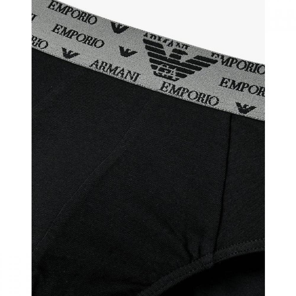 Emporio Armani Мужские узорчатые текстурированные трусы с логотипом 0816111033