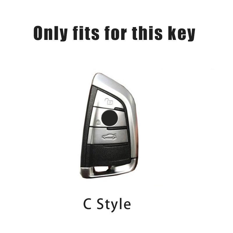 BBIW3 Leather Car Key Case For BMW 1 2 3 4 5 6 7 Series GT3 GT5 M5 M6 X1 X2 X3 X4 X5 X6 3 Buttons Smart Remote Control Protector Cover