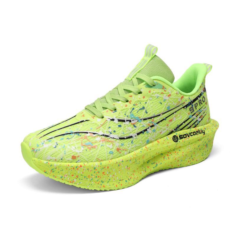 Fashion Lace-up Running Shoes Men Women Damping Sneakers Training Sports Shoes Anti-slip Thick-soled Trainers Breathable