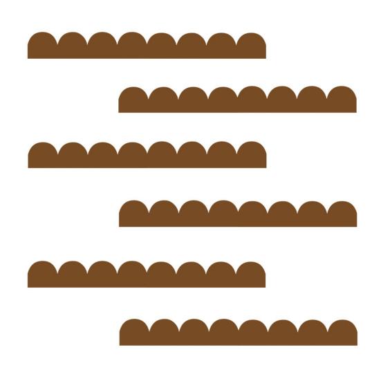 2Pcs Scalloped Wood Border Trim Wall Decoration Adhesive DIY Cabinet Shelf Door Window Frame Scalloped Edge Decorative Wood Strips