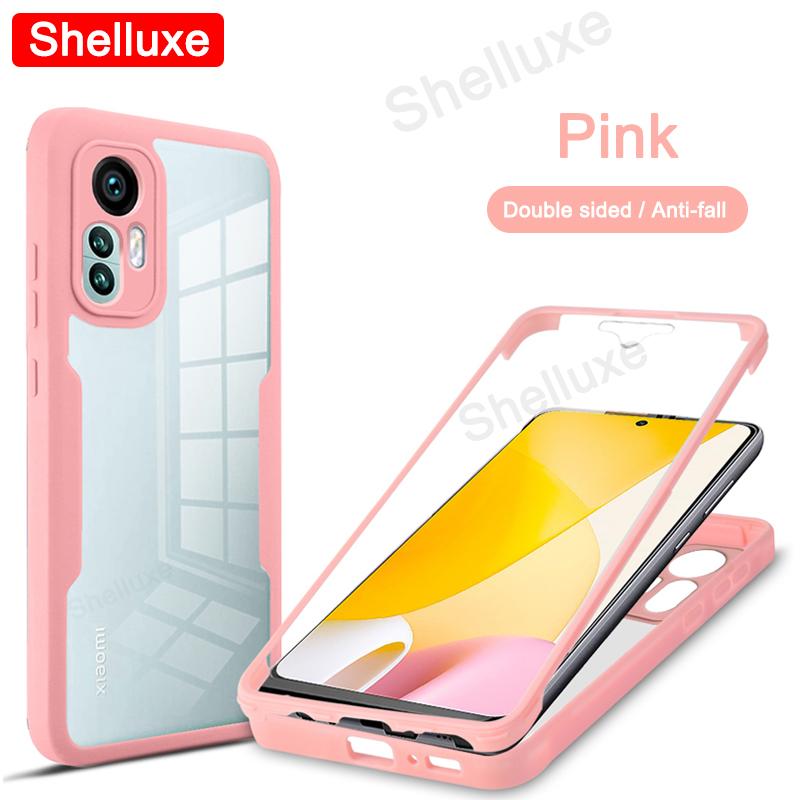 For Xiaomi12 360 Full Body Case Shelluxe For Xiaomi Mi 12 12X 12T 11 11T Mi11 Lite Mi11T Pro Silicone Double Sided Phone Cover