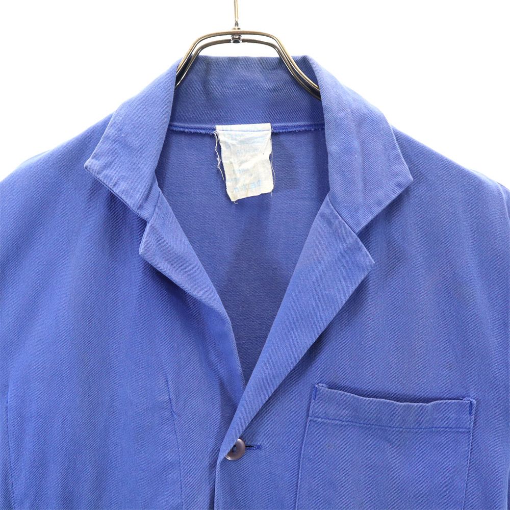 Setex 70-е Винтаж Евро Спецодежда рабочее пальто Честерфилд синее Мужское Б/У