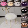 35x35cm Carpet Faux Fur Wool Chair Cushion Seat Pad Plush Round Cover Winter Warm Table Fashion