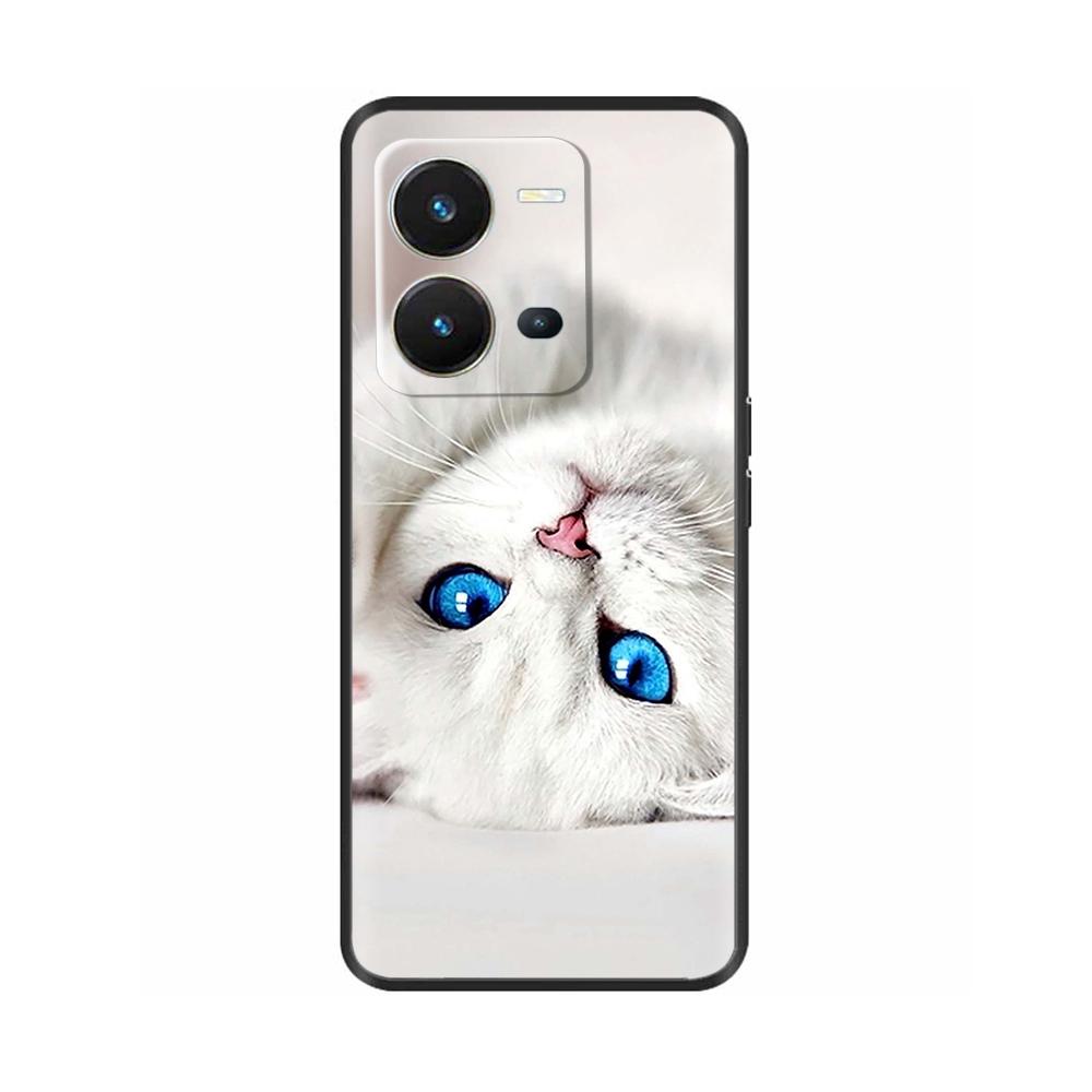 Для Vivo V25 Чехол V25 Pro 5G Ударопрочный Силиконовый Модный Мягкий Чехол для Телефона Для Vivo V25 V 25 25V 5G V25E 4G Чехол Черный ТПУ Coque