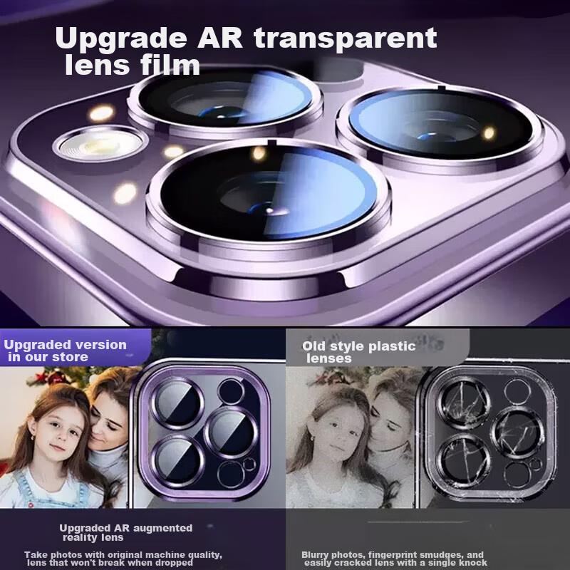 IPhone 14 Case, IPhone 14 Pro Max, Ultra-Thin Shockproof with Built-In Camera Lens Protector, Full Coverage Clear Hard, Fully Transparent