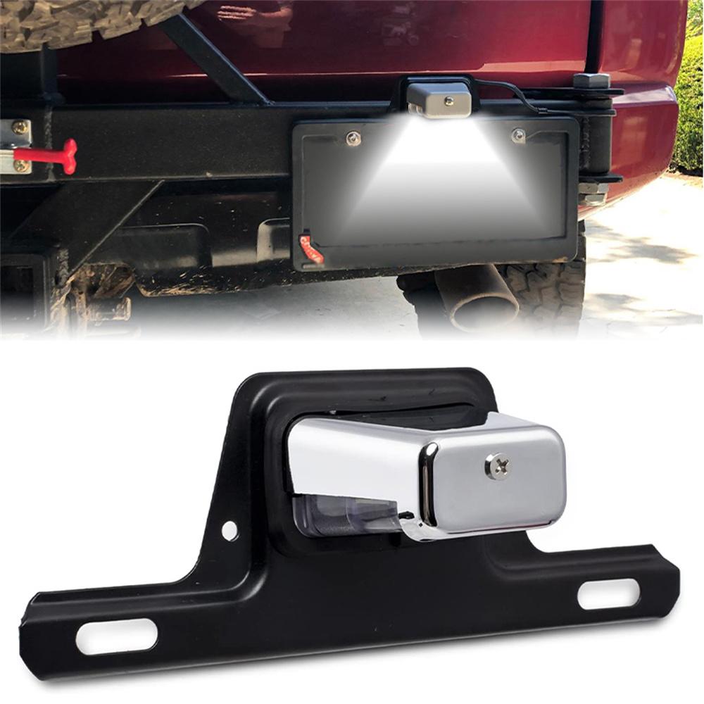 Хромированный светодиодный кронштейн для освещения номерного знака для UTV ATV прицепа RV лодки