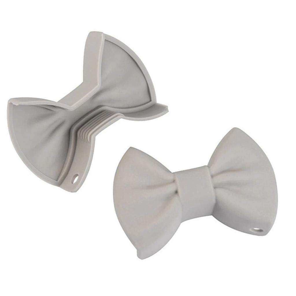 2pcs Silicone Oven Mitts Creative Bow Shape Oven Gloves Heat Resistant Pot Holders For Cooking Mini Oven Gloves Kitchen Tool