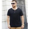 Мужская футболка больших размеров 8XL Летняя футболка на пуговицах, приталенная, хлопковая, с коротким рукавом, повседневная футболка, однотонная футболка