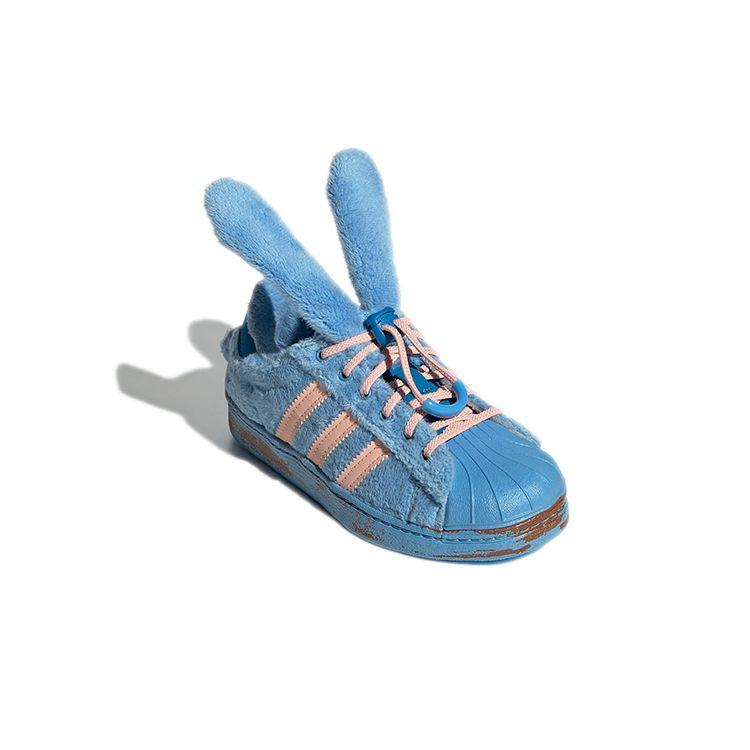 Adidas Originals Melting Sadness X Superstar 360 Удобные Дышащие Низкие Кроссовки Синий Кролик Детские Кроссовки GW6047