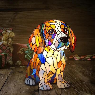 Животное Смола Ночник Светодиодная Прикроватная Лампа Милая Настольная Лампа Для Гостиной Спальни Ночник Домашнее Украшение Подарок