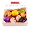 Деревянный игровой кухонный набор: Разрезаемые фрукты и овощи для детей