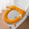 Toilet Zipper Seat Covers Mat With Handle Fall Winter Warm Embroidery Pattern Toilet Seat Cushion Pad YSL