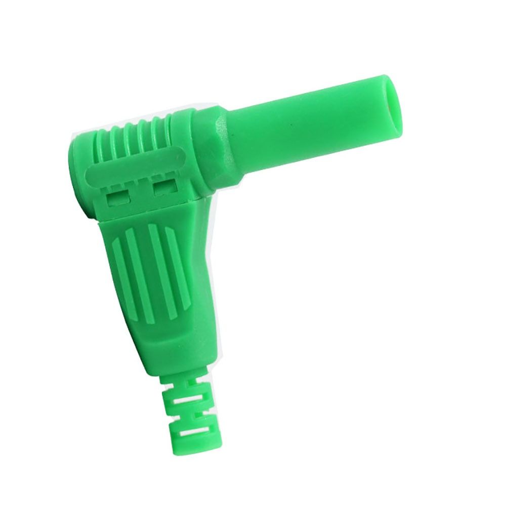 Тестовый штекер типа «банан», 4 мм, штекерный разъем 4 мм, прямоугольный изоляционный колено, провод с банановой вставкой, тип пайки