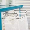 Folding Rag Kitchen Cabinet Cupboard Garbage Rack Trash Can Bin Rubbish Bag Holder Storage Hanger