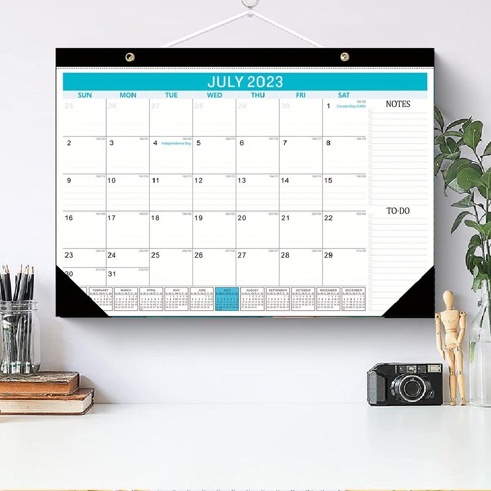 Настольный календарь 2023 года, июль 2023 г. — декабрь 2024 г., 18 месяцев, большой настольный календарь/настенный календарь размером 17 X 12 дюймов