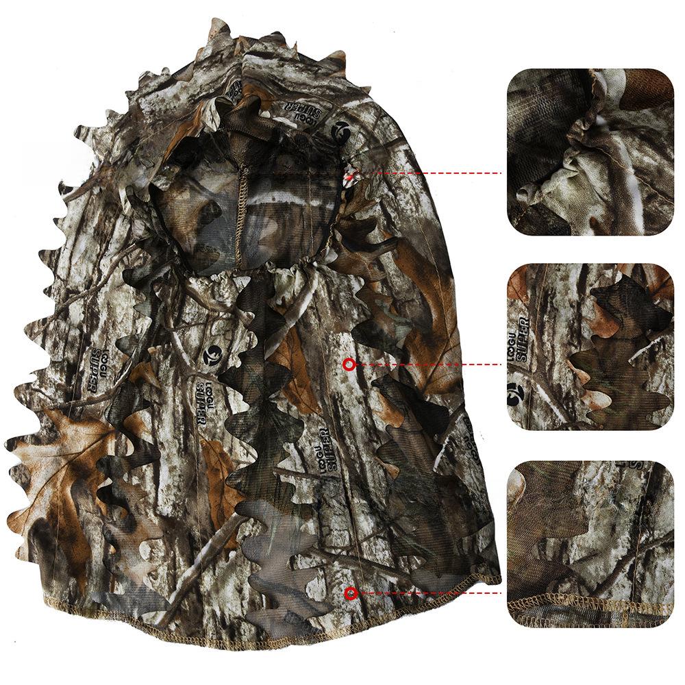 Маска для охоты LOOGU Bionic Camouflage Hunting Mask — дышащая, противомоскитная сетка для наблюдения за птицами, ночной рыбалки и активного отдыха