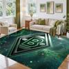 Borussia Mönchengladbach Design Crystal Velvet Rug Soft Decorative Mat for Bedroom Entrance