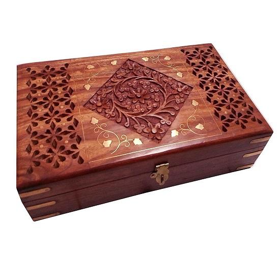 Jewelry Box for Women 25.4cm Handmade Decorative Cases Set Storage  Boxes