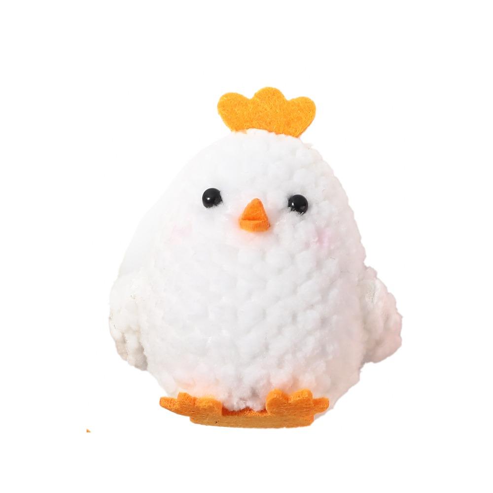 Party Decoration Cute Crochet Chick Pendant Handmade Colorful Chick Funny Animal Pendant Office Decor