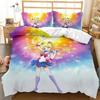 Мультяшный Постельный Комплект S-Sailor-M-Moon, Подарок Пододеяльник Наволочка для Мальчика и Девочки, Домашний Спальный Комплект Большой Кинг 260x220см