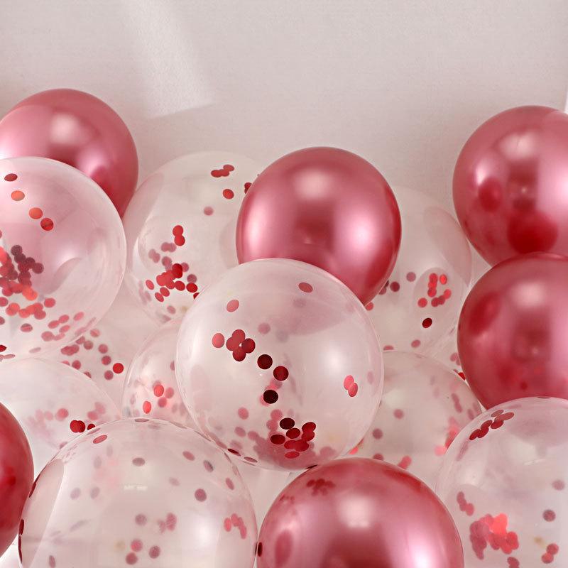 Утолщенные взрывобезопасные металлические шары с пайетками для украшения дня рождения, свадьбы или вечеринки