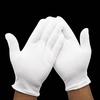 Lightweight White Inspection Cotton Work High Stretch Gloves For Coin Jewelry