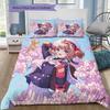 Cardcaptor Sakura Sakura Theme Bedding Set, 1 Duvet Cover & 2 Pillowcases, Suitable for Home Furnishing, Ideal Gift for Fans