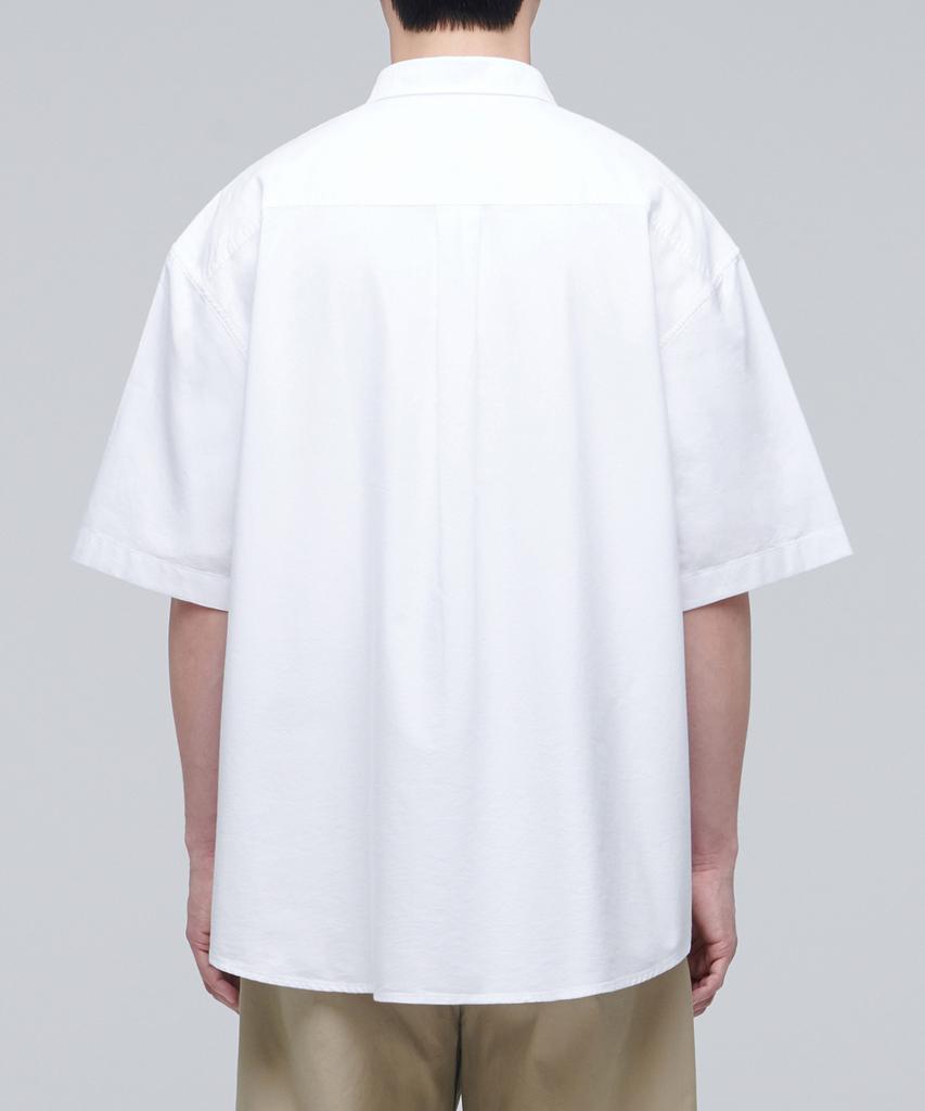 MUSINSA STANDARD Oversized Oxford Short Sleeve Shirt [White]