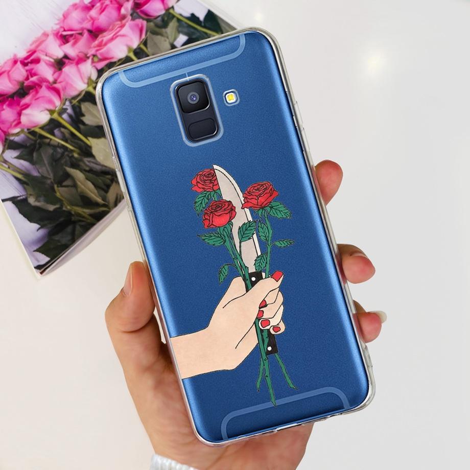 Чехлы для Samsung Galaxy A6 2018 задняя крышка телефона SM-A600 A600F для samsung A6 plus 2018 A605 A605F A6+ Fundas защитный чехол