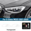 For Mercedes Benz A/B/C/E/S Class Smoke Black High Gloss Pre-Cut TPU Headlight Protective Film PPF Anti-Scratch Vinyl Wrap Kit