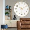 [12 дюймов 30 см] Модные бесшумные нетикающие настенные часы, креативные трехмерные цифровые настенные часы для гостиной и спальни