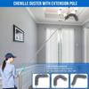 Microfiber Duster Kit with Extension Pole Retractable for Ceilings Fans Blinds Car Furniture Cobweb Cleaning Household Duster