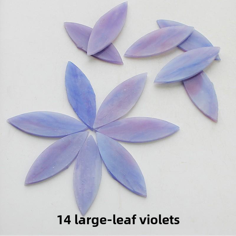 Смешанные цветные листовые слюдяные стеклянные мозаичные детали для украшения подсвечника своими руками