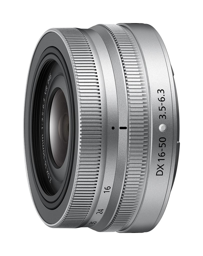 Nikon Standard Zoom Lens NIKKOR Z DX VR Silver Z Mount DX Lens 16-50mm F/3.5-6.3 NZDXVR16-50SL