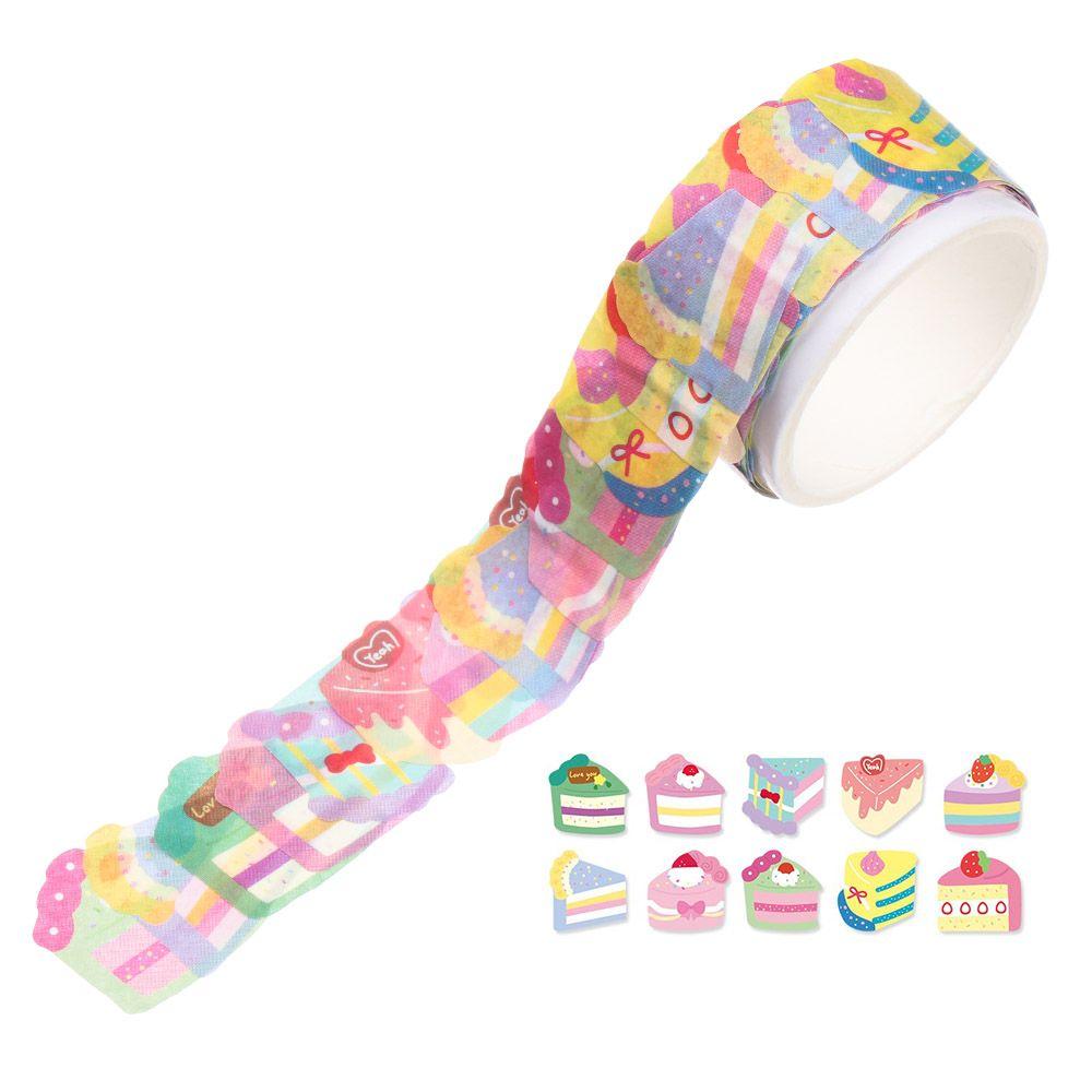 100 Pcs/pack Kawaii Fruit Animals Dot Washi Stickers Tearable Sticky Paper Notebook Decorative Stickers