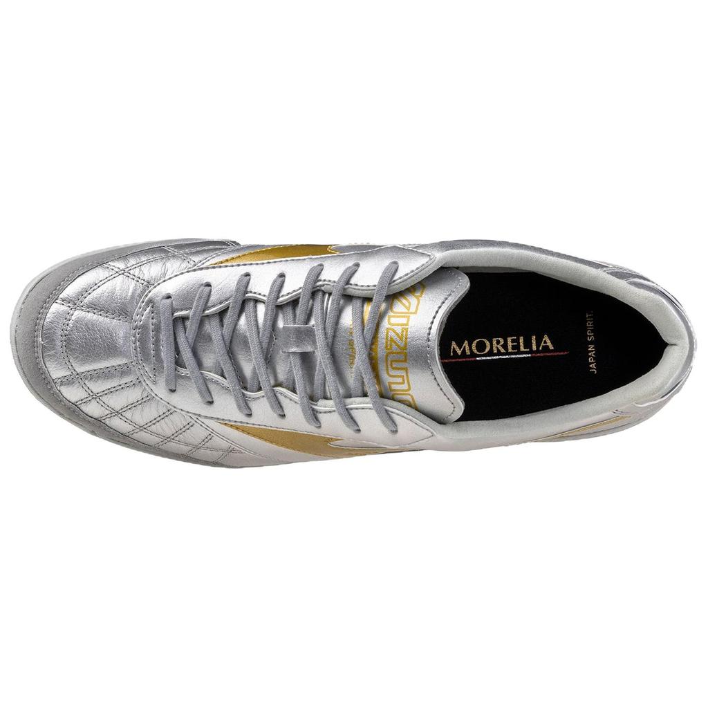 Mizuno MORELIA SALA TF Шиповки Нескользящие Износостойкие Футбольные бутсы Унисекс Серебристый Mizuno Q1GB251104