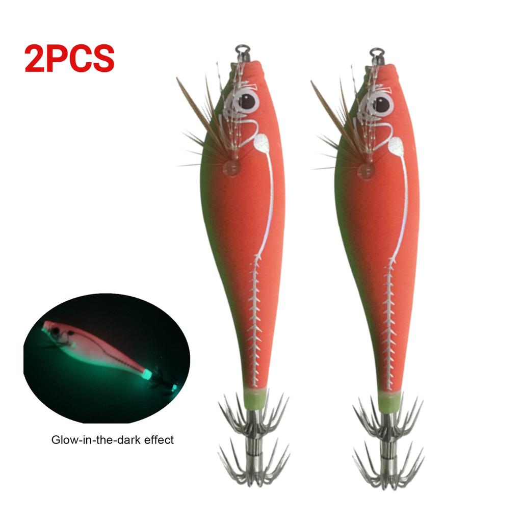 Светящаяся рыболовная приманка, светящаяся в темноте приманка для креветок, приманка для джиговой ловли, приманка для рыбалки в виде кальмара для осьминога, поддельные рыболовные снасти для каракатицы, жесткая наживка, морские приманки, снасти