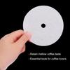 Uxcell Круглые бумажные кофейные фильтры с отверстиями, 3,74" наружный диаметр, для эспрессо-машин, кафе и офисов, упаковка 400 штук, белые