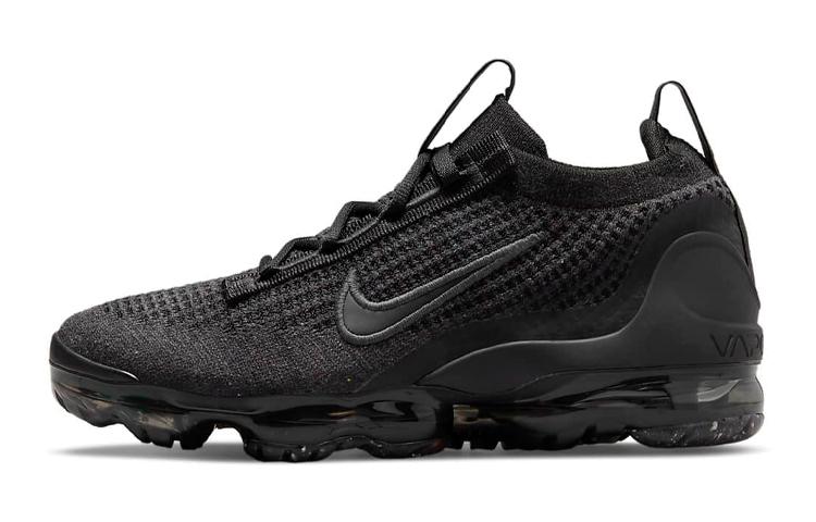 Nike Air VaporMax 2021 Flyknit 'Triple Black' Gs DB1550-001