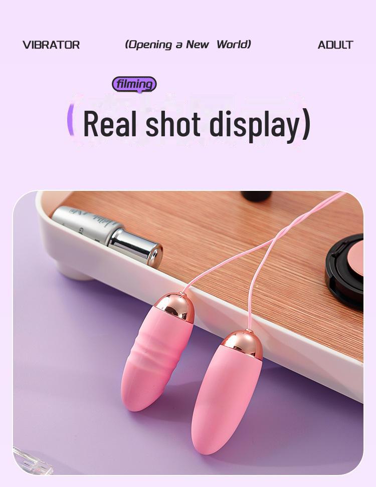 Бесшумный вибратор ROSELEX Double Shock - вставная секс-игрушка для взрослых и мастурбатор