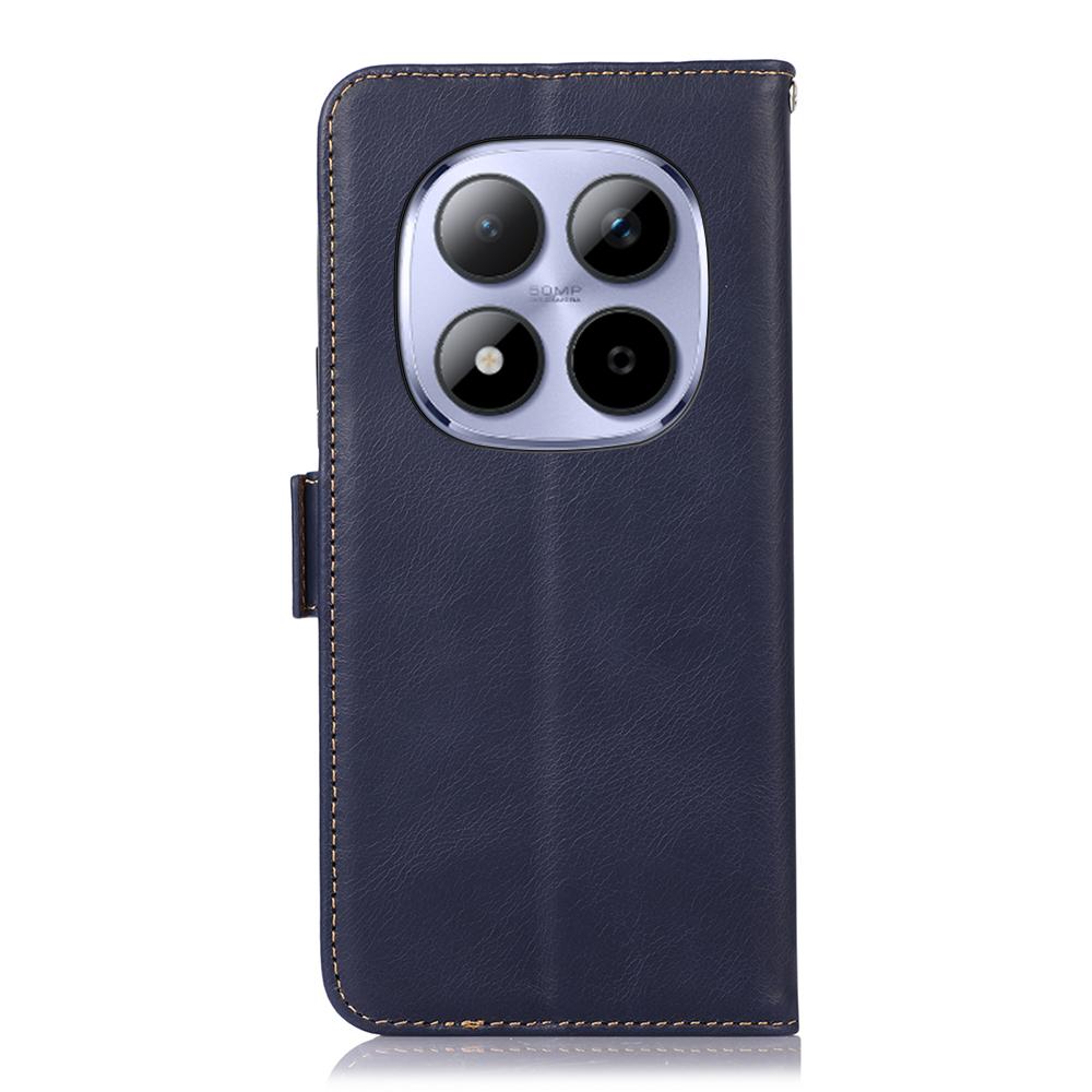 Для Xiaomi Redmi Note 15 Pro 4G (Глобальный) Чехол-кошелек из натуральной коровьей кожи с защитой от RFID, чехол для телефона