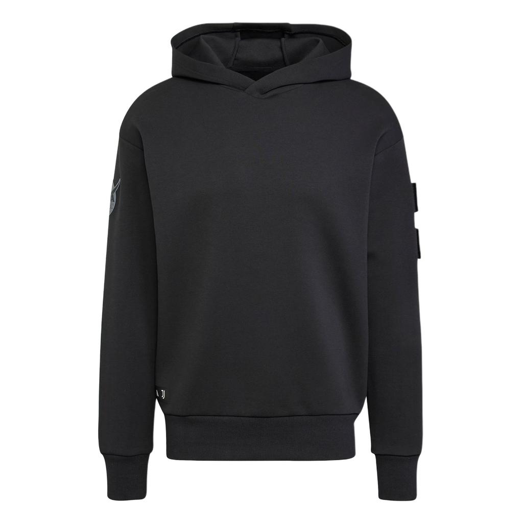 Adidas Сезонная толстовка с капюшоном в стиле «Ювентус» и «NASA», черная, мужская уличная одежда JE3129