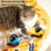 Интерактивная игрушка-мяч для кошек с дистанционным управлением, автоматическое движение, катящееся перо для кошек