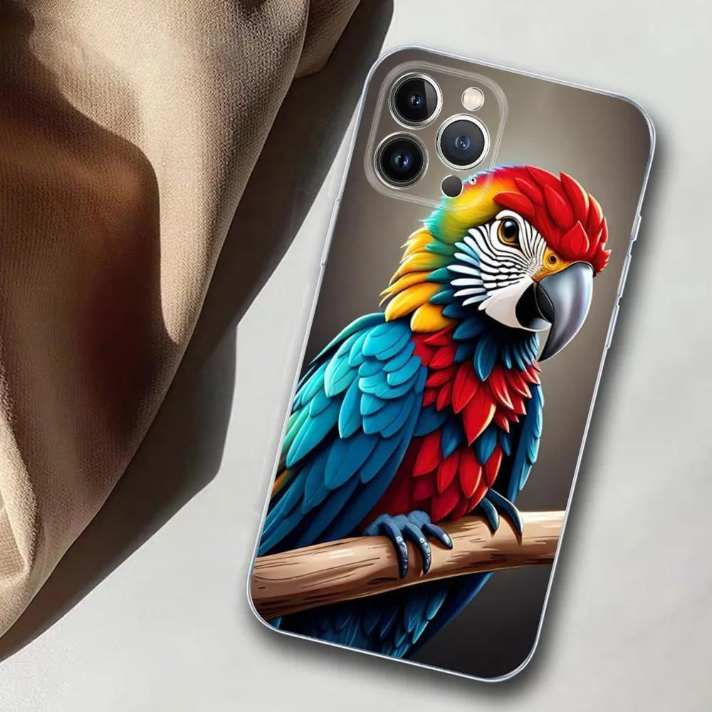 Чехол для мобильного телефона Apple iPhone15, цветной чехол для мобильного телефона Parrot, окрашенный чехол с защитой от падений, чехол для мобильного телефона Huawei с защитой от падений.