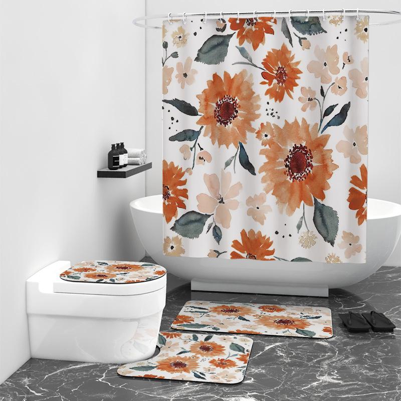 Масляная живопись цифровая печать занавеска для душа ванная комната блокировка водонепроницаемая занавеска