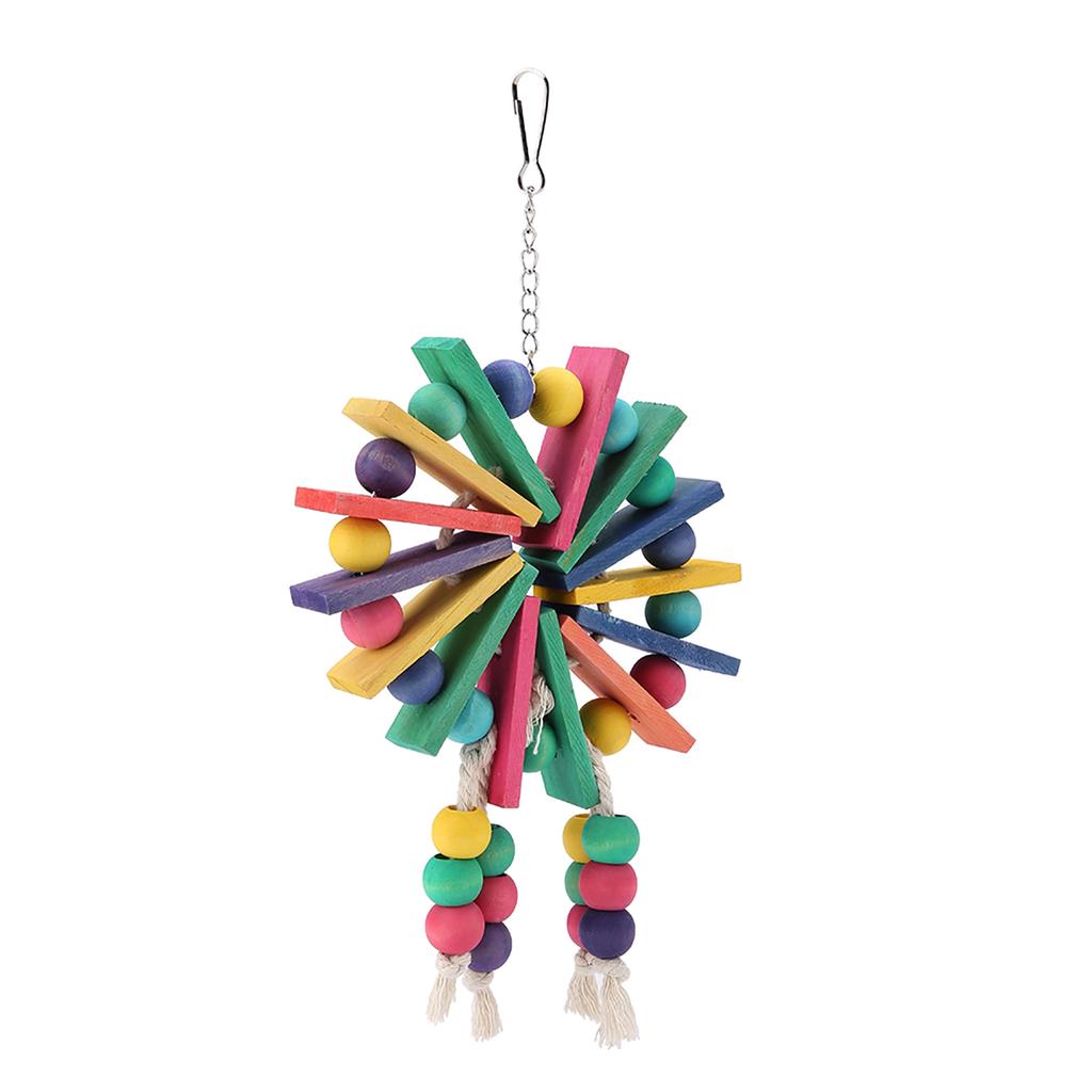 Parrot Toy Bird Toys Hanging Standing Toy Parrot Swing Suitable for Parrots and Birds